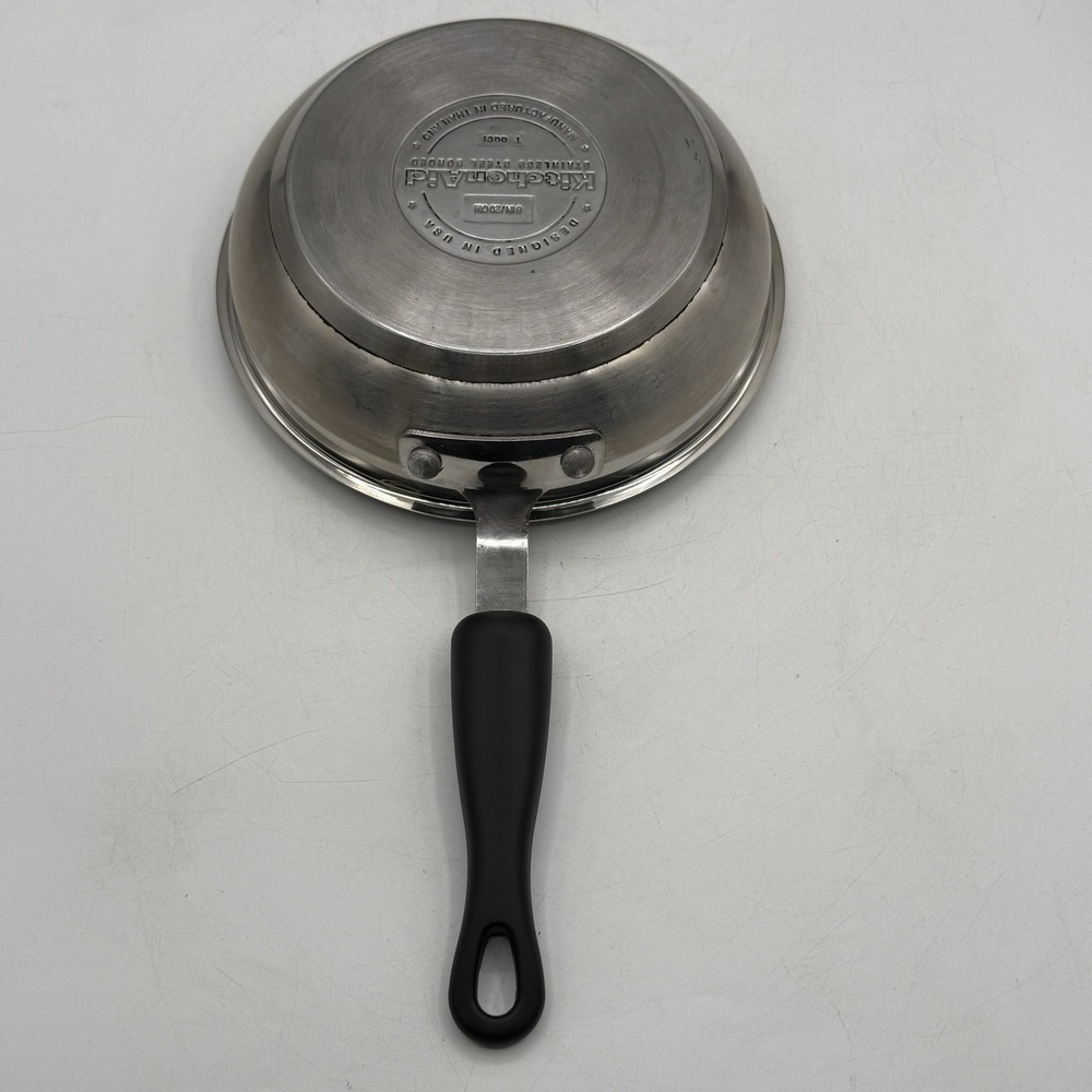 Kitchen Aid 8" Saute Fry Pan TQQ01 Stainless Steel Bonded Made In The USA NO LID - Picture 9 of 10